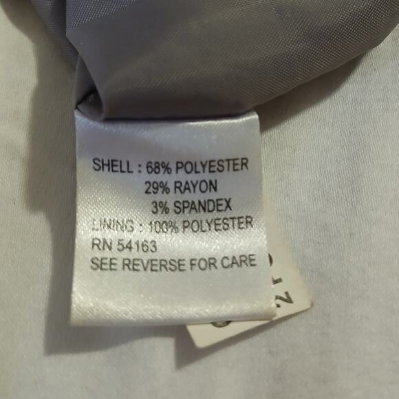 Calvin Klein size 6 sleeveless sheath in dove grey kick pleat classic design - Picture 11 of 14